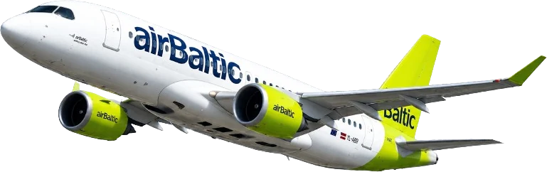 airBaltic Airbus A220-300 lidojumā